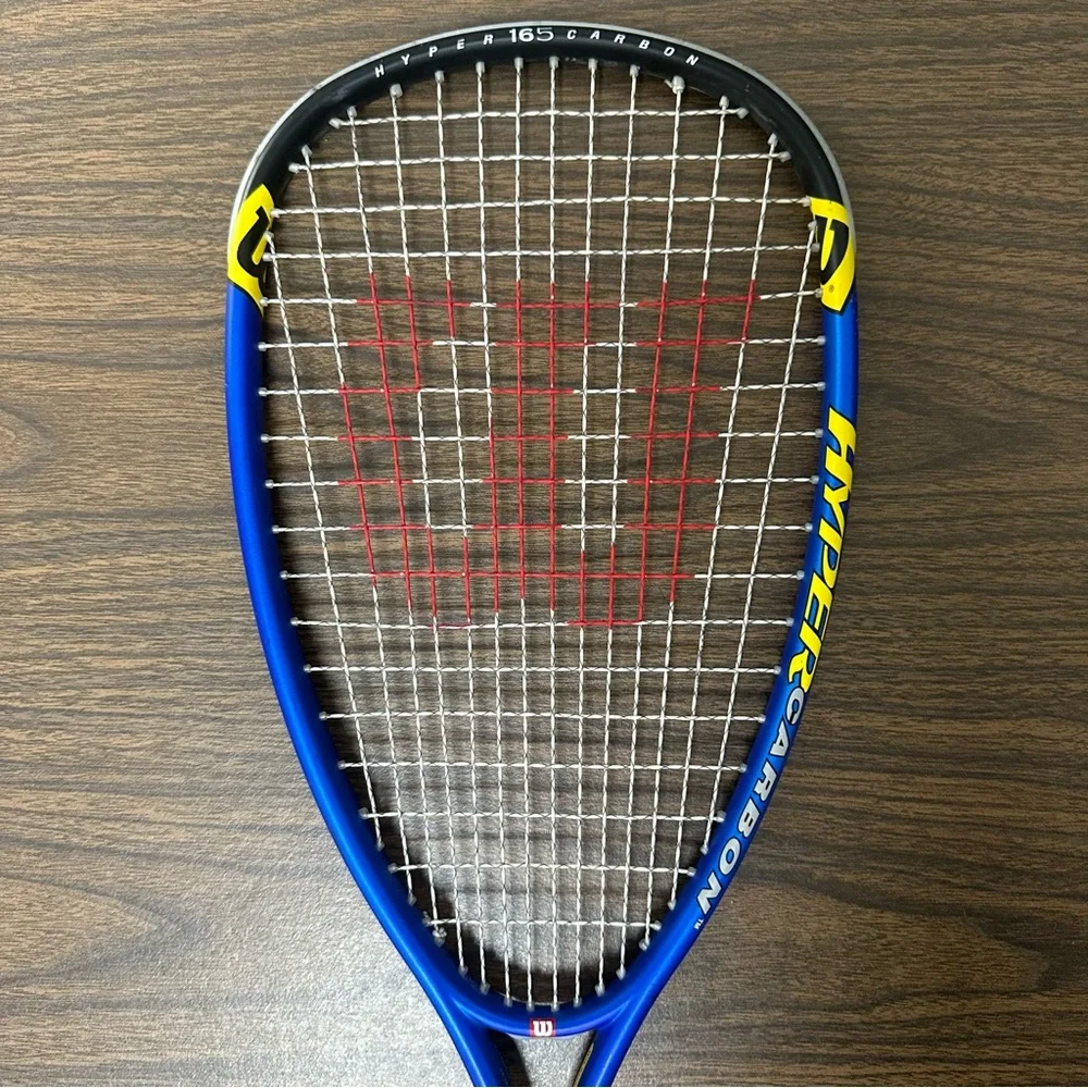 Wilson Hyper Pro Staff 165 Carbon Double Braid Squash Racquet w. case - Picture 5 of 16